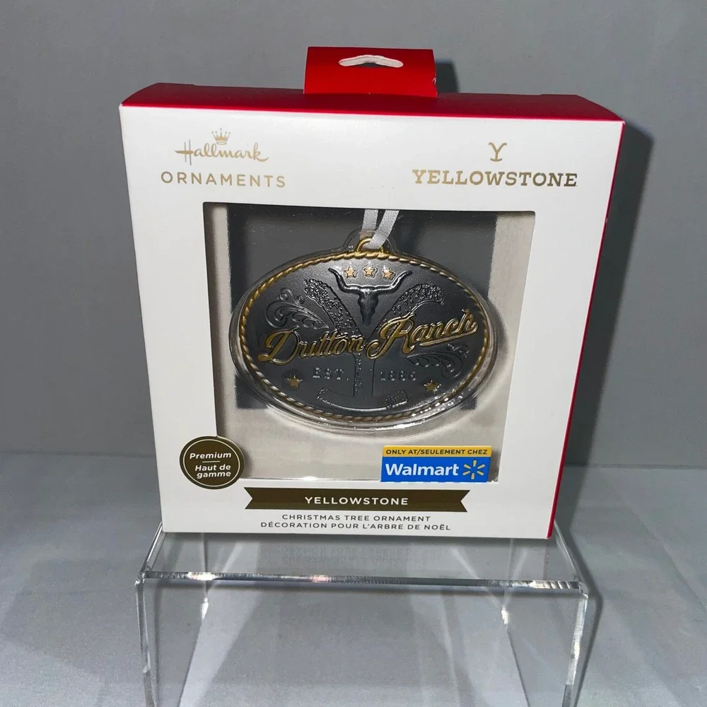 Hallmark Yellowstone Dutton Ranch Belt Buckle Christmas Ornament Walmart Exclu.